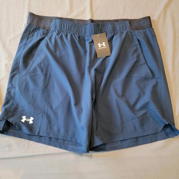 Men's UnderArmour Shorts, Blue, Small, New With Tags, MSRP $50 - Picture 1 of 6